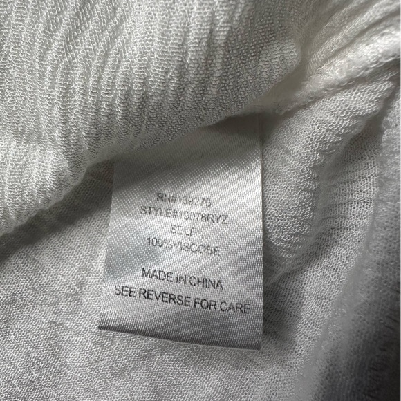 Daniel Rainn White Sleeveless Blouse with Lace Detail Size L - Picture 7 of 7